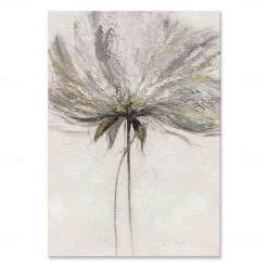 Handmade Oil Painting Canvas Wall Art Decoration Abstract Simple Texture Flowers Plants for Home Decor Rolled Frameless Unstretched Painting