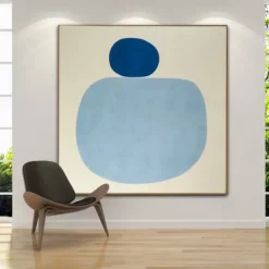 Handmade Oil Painting Canvas Wall Art Decoration Modern Abstract Green Idyllic landscape for Home Decor Rolled Frameless Unstretched Painting