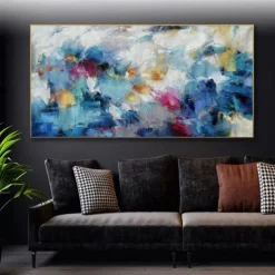 Handmade Oil Painting Canvas Wall Art Decoration Modern Abstract for Home Decor Rolled Frameless Unstretched Painting