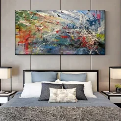 Handmade Oil Painting Canvas Wall Art Decoration Modern Abstract for Home Decor Rolled Frameless Unstretched Painting