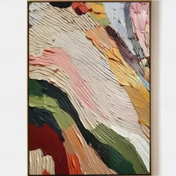 Handmade Oil Painting Canvas Wall Art Decoration Modern Minimalist Style Colorful Abstract for Home Decor Rolled Frameless Unstretched Painting