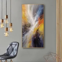 Handmade Oil Painting Canvas Wall Art Decoration Modern Abstract for Home Decor Rolled Frameless Unstretched Painting