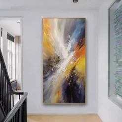 Handmade Oil Painting Canvas Wall Art Decoration Modern Abstract for Home Decor Rolled Frameless Unstretched Painting