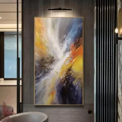 Handmade Oil Painting Canvas Wall Art Decoration Modern Abstract for Home Decor Rolled Frameless Unstretched Painting