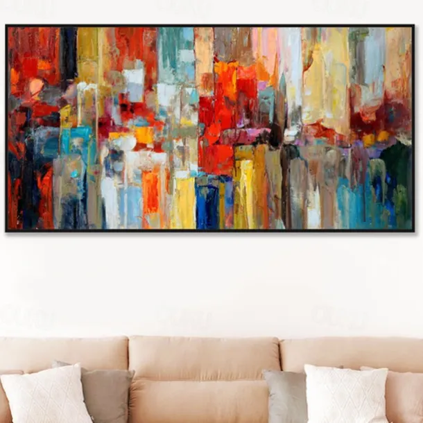 Handmade Oil Painting Canvas Wall Art Decoration Modern Abstract for Home Decor Rolled Frameless Unstretched Painting