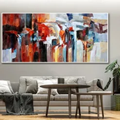Handmade Oil Painting Canvas Wall Art Decoration Modern Abstract for Home Decor Rolled Frameless Unstretched Painting