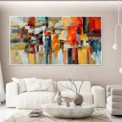 Handmade Oil Painting Canvas Wall Art Decoration Modern Abstract for Home Decor Rolled Frameless Unstretched Painting
