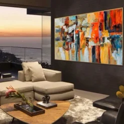 Handmade Oil Painting Canvas Wall Art Decoration Modern Abstract for Home Decor Rolled Frameless Unstretched Painting