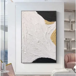 Handmade Oil Painting Canvas Wall Art Decoration Modern Abstract Textures for Home Decor Rolled Frameless Unstretched Painting