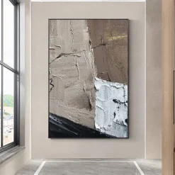 Handmade Oil Painting Canvas Wall Art Decoration Modern Abstract Textures for Home Decor Rolled Frameless Unstretched Painting