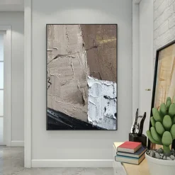 Handmade Oil Painting Canvas Wall Art Decoration Modern Abstract Textures for Home Decor Rolled Frameless Unstretched Painting