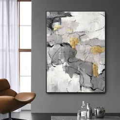 Handmade Oil Painting Canvas Wall Art Decoration Modern Abstract Textures for Home Decor Rolled Frameless Unstretched Painting