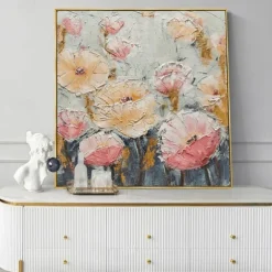 Handmade Oil Painting Canvas Wall Art Decoration Modern Flowers for Home Decor Rolled Frameless Unstretched Painting