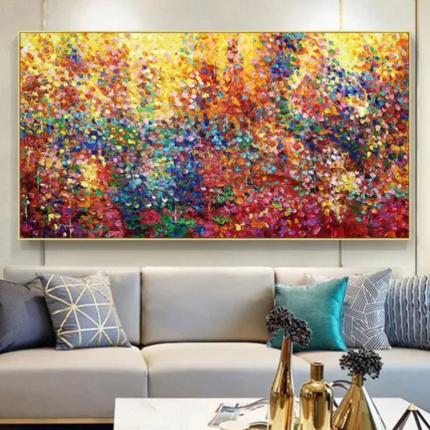 Handmade Oil Painting Canvas Wall Art Decoration Modern Abstract for Home Decor Rolled Frameless Unstretched Painting