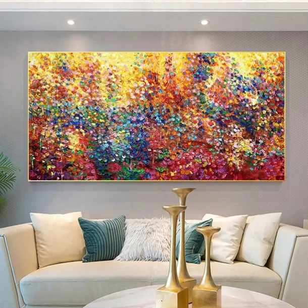 Handmade Oil Painting Canvas Wall Art Decoration Modern Abstract for Home Decor Rolled Frameless Unstretched Painting
