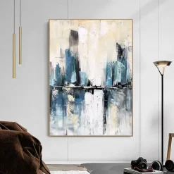 Handmade Oil Painting Canvas Wall Art Decoration Abstract Modern for Home Decor Rolled Frameless Unstretched Painting