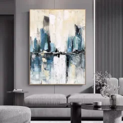 Handmade Oil Painting Canvas Wall Art Decoration Abstract Modern for Home Decor Rolled Frameless Unstretched Painting