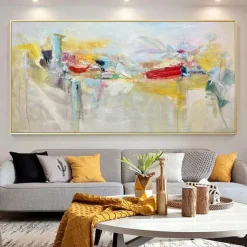 Handmade Oil Painting Canvas Wall Art Decoration Modern Abstract for Home Decor Rolled Frameless Unstretched Painting