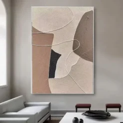 Handmade Oil Paintings Canvas Wall Art Decoration Wabi-Sabi Modern Simple Abstract for Home Decor Rolled Frameless Unstretched Painting