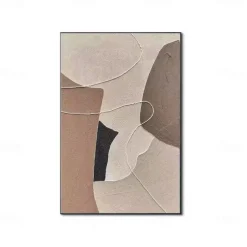Handmade Oil Paintings Canvas Wall Art Decoration Wabi-Sabi Modern Simple Abstract for Home Decor Rolled Frameless Unstretched Painting