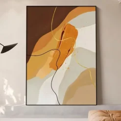 Handmade Oil Paintings Canvas Wall Art Decoration Wabi-Sabi Modern Simple Abstract for Home Decor Rolled Frameless Unstretched Painting