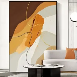 Handmade Oil Paintings Canvas Wall Art Decoration Wabi-Sabi Modern Simple Abstract for Home Decor Rolled Frameless Unstretched Painting