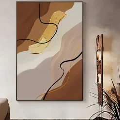 Handmade Oil Paintings Canvas Wall Art Decoration Wabi-Sabi Modern Simple Abstract for Home Decor Rolled Frameless Unstretched Painting