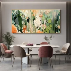 Handmade Original Blooming flowers and plants Oil Painting On Canvas Abstract Art Painting for Home Decor With Stretched Frame/Without Inner Frame Painting