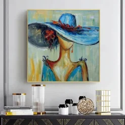 Handmade Woman portrait canvas painting handmade African Women oil painting handmade Wall Art Modern Decor Ideas painting For Your Home And Office Natural And Vibrant Home Wall Decor