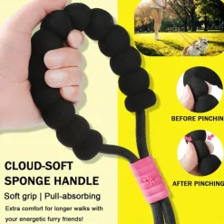 Hands Free Double Dog Leash, No Tangle Double Dog Leash, Adjustable Handles Fit Small, Medium and Large Dogs