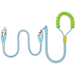 Hands Free Double Dog Leash, No Tangle Double Dog Leash, Adjustable Handles Fit Small, Medium and Large Dogs