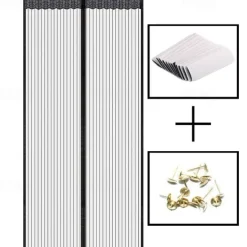 Hands-Free Magnetic Screen Door, Self-Sealing for Bug Prevention, Kid & Pet Friendly, Heavy Duty for High-Traffic Areas