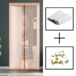 Hands-Free Magnetic Screen Door, Self-Sealing for Bug Prevention, Kid & Pet Friendly, Heavy Duty for High-Traffic Areas