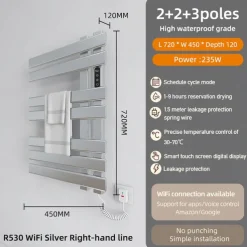 Hangers Safety Boutique / Contemporary Aluminum Bath Organization