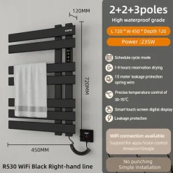 Hangers Safety Boutique / Contemporary Aluminum Bath Organization