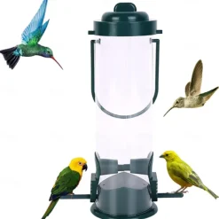 Hanging Bird Feeder Outdoor Hummingbird Food Dispenser for Small Birds Lovebird Macaws Pet Flying Animal Automatic Food Feeding Tool