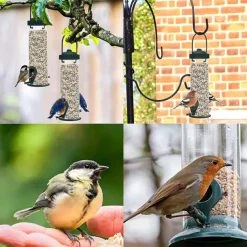 Hanging Bird Feeder Outdoor Hummingbird Food Dispenser for Small Birds Lovebird Macaws Pet Flying Animal Automatic Food Feeding Tool
