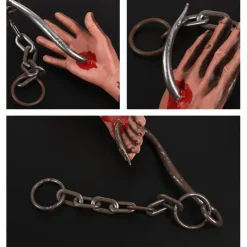 Hanging Broken Hand and Foot Horror Severed Hands Feet Broken Limbs Halloween Decorations for Haunted House Party Decor