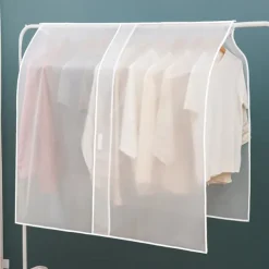 Hanging Garment Dust Cover Translucent Coat Suits Protector Clothes Storage Bag Organizer dust-proof Covers Waterproof