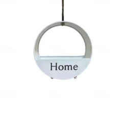 Hanging Iron Bird Feeder, Outdoor Metal Bird Feeding Station for Garden, Yard, Patio, Weather-Resistant Circular Bird Seed Holder