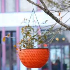 Hanging Planters Self Watering Hanging Baskets Dark Grey For Indoor Outdoor Plants Flower Plant Pots