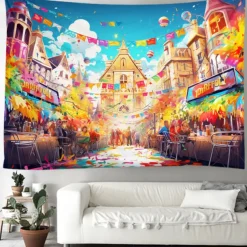 Hanging Tapestry Wall Art Large Tapestry Mural Decor Photograph Backdrop Blanket Curtain Home Bedroom Living Room Decoration
