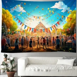 Hanging Tapestry Wall Art Large Tapestry Mural Decor Photograph Backdrop Blanket Curtain Home Bedroom Living Room Decoration