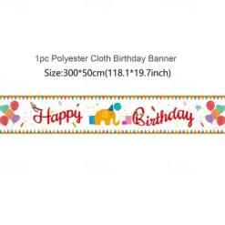 Happy Birthday Banner, Birthday Banner Decorations, Birthday Outdoor & Indoor Hanging Decor, Holidays Party Decor Supplies 300*50cm (10ft*18.9 Inch)