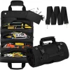 Hardware Tool Roll Storage Bag, Oxford Cloth Tool Pouch, Crossbody & Carry Tool Organizer, Vehicle Tool Storage Roll