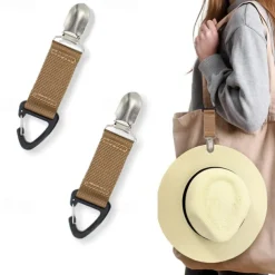 Hat Clip for Traveling Hanging on Bag Handbag Backpack Luggage for Kids Adults Outdoor Travel Beach Accessories