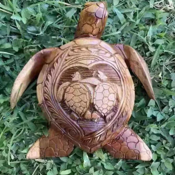 Hawaiian Turtle Carving Ocean Decor, Resin Carved Turtle Beach Bathroom Decor, Seaside Tropical sea Turtle Decor for Bathroom Decor Wall Art, Restroom, Beach