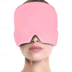 Headaches and Migraine Hat, Cooling Pads Gel Migraine Mask, Reusable Migraine Relief Cap for Tension, Stress, Long Lasting Cooling Ice Therapy