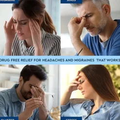 Headaches and Migraine Hat, Cooling Pads Gel Migraine Mask, Reusable Migraine Relief Cap for Tension, Stress, Long Lasting Cooling Ice Therapy