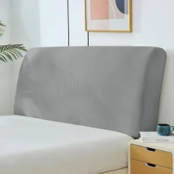 Headboard Covers Slipcover, Stretch Bed Headboard Covers, Small Square Jacquard Dustproof Protector Cover Bed Headboard Cover Queen Size King Twin for Upholstered Headboard